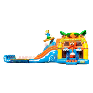 Springkussen Super Beach XL met plonsbad Springkussen Super Beach XL met plonsbad